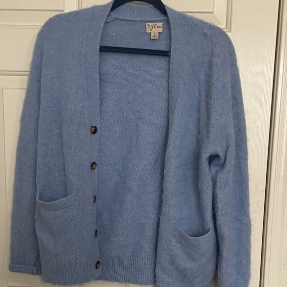 J. Crew Sweaters - J Crew Baby Blue Cardigan Alpaca